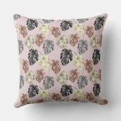 熱帯アニマルプリント&グリーンリーシリーズデザイン35 クッション (裏面)