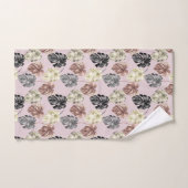 熱帯アニマルプリント&グリーンリーシリーズデザイン35 バスタオルセット (ハンドタオル)