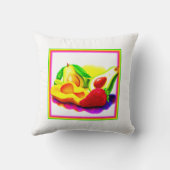 熱帯アボカド、イチゴ、マンゴー。買今 クッション (裏面)