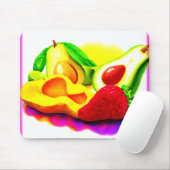 熱帯アボカド、イチゴ、マンゴー。買今 マウスパッド (マウス)