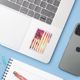 熱帯アメリカ国旗オアフ・ハワイ シール