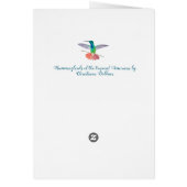 熱帯アメリカ産ハミングバード (裏面)