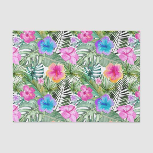 熱帯アロハエキゾチックなジャングルの花 薄葉紙 (正面)