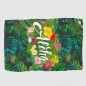 熱帯アロハ ゴルフタオル (横)