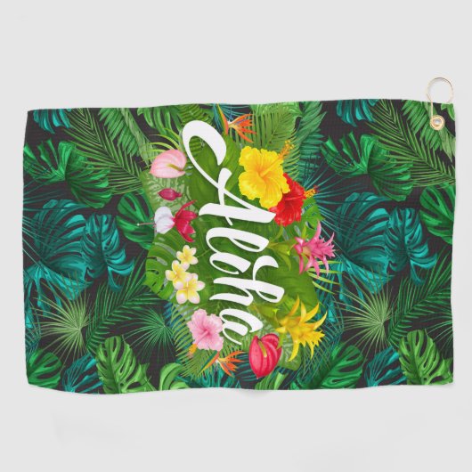 熱帯アロハ ゴルフタオル (横)