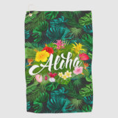 熱帯アロハ ゴルフタオル (正面)
