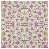 熱帯アート果実水玉模様水の色パターン ファブリック (見本)