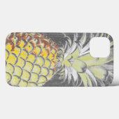 熱帯イエローピンネアップルonグレー Case-Mate iPhoneケース (裏面 (横))