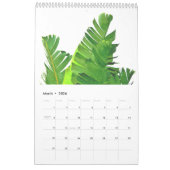 熱帯イラストレーション カレンダー (3月 2026)