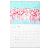 熱帯イラストレーション カレンダー (1月 2026)