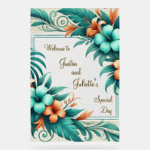 熱帯イリ結婚デセントの歓迎サイン アクリルサイン (正面)