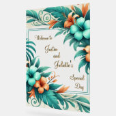 熱帯イリ結婚デセントの歓迎サイン アクリルサイン (傾斜)