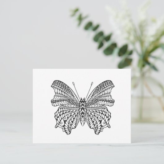 熱帯インスパイア蝶 ポストカード (スタンド正面)