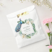 熱帯インディアンピーコック結婚フローラ フェイバーバッグ (封をした状態)