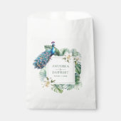 熱帯インディアンピーコック結婚フローラ フェイバーバッグ (正面)