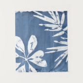 熱帯インディゴインプレッション – 熱帯緑 タペストリー (正面)