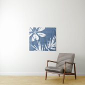 熱帯インディゴインプレッション – 熱帯緑 タペストリー (インサイチュ(横))