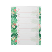 熱帯ウィークリープランナースケジュール ノートパッド (回転)