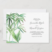 熱帯ウェディングシャワー招待状forカップル 招待状 (正面)
