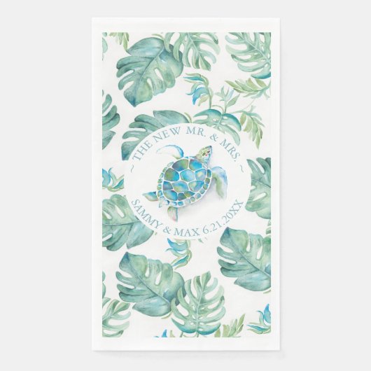 熱帯ウミガメの水色 (正面)