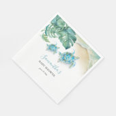 熱帯ウミガメの水色 スタンダードランチョンナプキン (角)