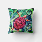 熱帯ウミガメカラフル クッション (裏面)