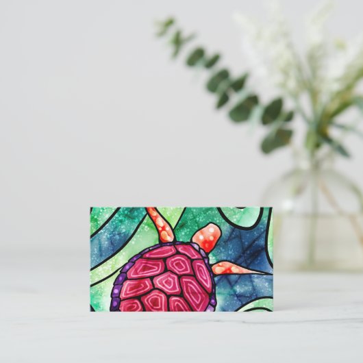 熱帯ウミガメ航海の 名刺 (スタンド正面)