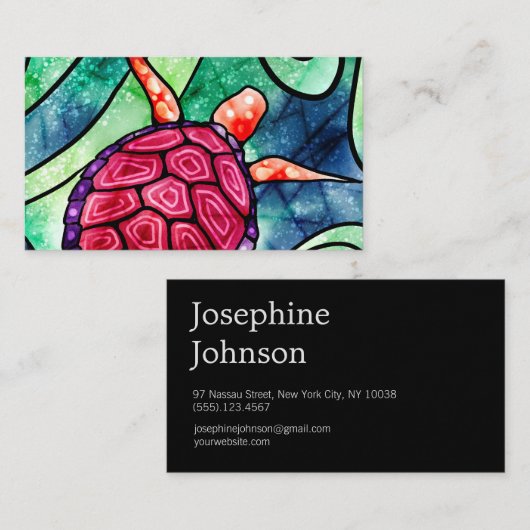 熱帯ウミガメ航海の 名刺 (正面/裏面)