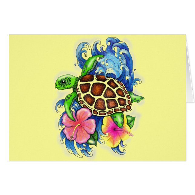 熱帯ウミガメ (正面横)