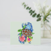 熱帯ウミガメ ポストカード (スタンド正面)