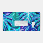 熱帯エキゾチックなパーム葉 デスクマット (キーボード&マウス)