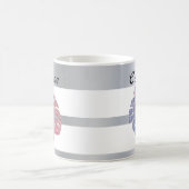 熱帯エキゾチックグリッターシャイン葉モンステラ効果 コーヒーマグカップ (中央)