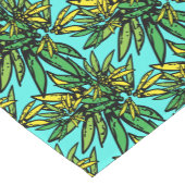 熱帯エキゾチックスタイリッシュ植物パターン ショートテーブルランナー (コーナー)