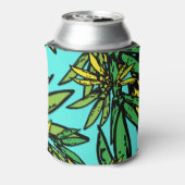 熱帯エキゾチックスタイリッシュ植物パターン 缶クーラー (缶裏面)