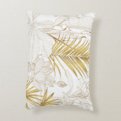 熱帯エキゾチックフローラ線金の葉ヤシと アクセントクッション (裏面(縦))
