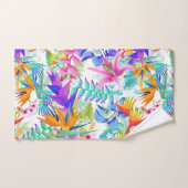 熱帯エキゾチック花 バスタオルセット (ハンドタオル)