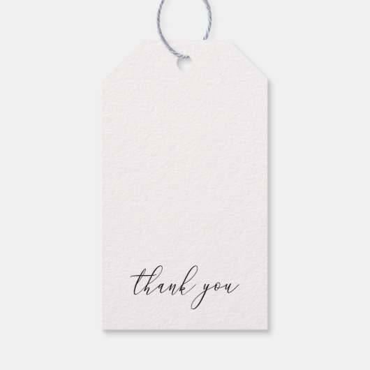 熱帯エキゾチック葉葉結婚デザイン ギフトタグ (裏面)