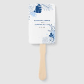 熱帯エキゾチック葉 ハンドファン (正面)