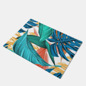 熱帯エキゾチック・パーム葉・ ドアマット (アングル)