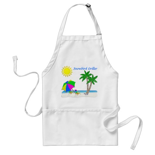 熱帯エプロン、Snowbirdsのためのギフト スタンダードエプロン (正面)