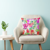 熱帯エレガントのカラフル花 クッション (椅子)