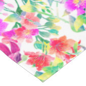 熱帯エレガントのカラフル花 テーブルクロス (アングル)