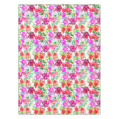 熱帯エレガントのカラフル花 テーブルクロス (正面)