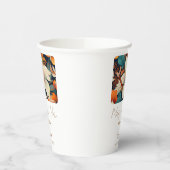 熱帯エレガントの花ミセス・フローラ結婚ズ 紙コップ (左)