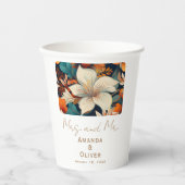 熱帯エレガントの花ミセス・フローラ結婚ズ 紙コップ