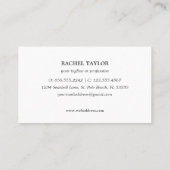 熱帯エレガントクラゲのピンク色の青ビーチ沿岸 名刺 (裏面)