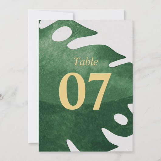 熱帯エレガントグリーンモンステラ結婚リーフ (正面)