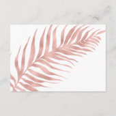 熱帯エレガントバラ金ゴールドホワ結婚イト詳細 エンクロージャーカード (裏面)