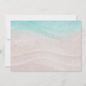 熱帯エレガントビーチ夏の花嫁の提案 ノートカード (裏面)