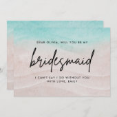 熱帯エレガントビーチ夏の花嫁の提案 ノートカード (正面/裏面)